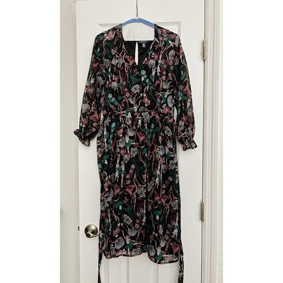 Modcloth Midi Dress Size Medium M Tie Waist Opening Night at the Ballet Dress - Picture 6 of 13